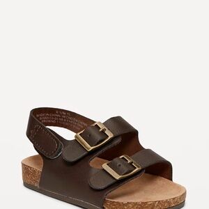 Old Navy Dark cute unisex NWT baby sandals sz 0-3 mos